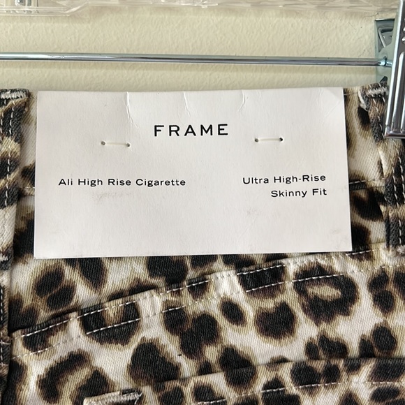 Frame leopard print jeans, size 26, NWT - Picture 4 of 6